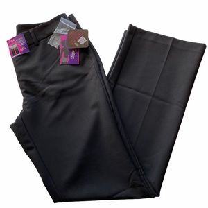 SHAPE SATIONAL Black Straight Leg Dressy Pants 6